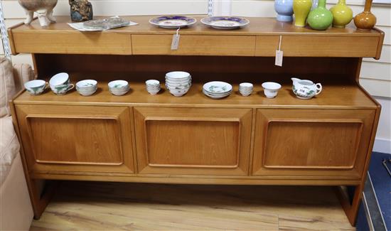 A H McIntosh & Co Ltd three drawer and three door teak sideboard W.170cm